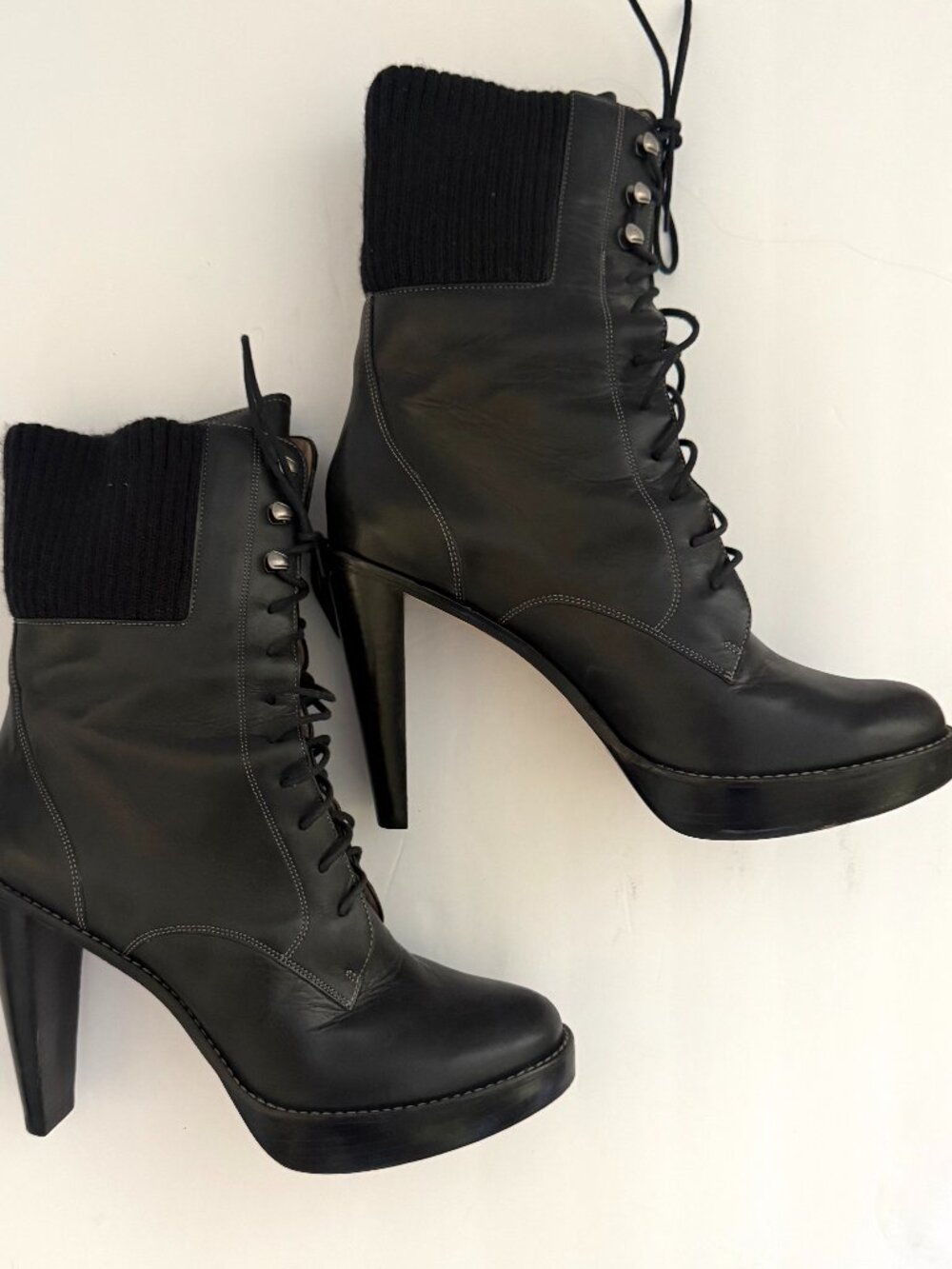 Cole Haan Nike Air Collaboration Lace-up heeled booties